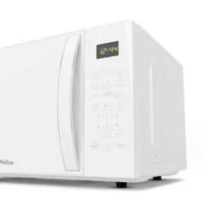 Micro-ondas Philco PMO30B 28L 1100W Branco – Função Descongelar Rápido e Tira Odor