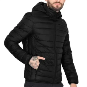 Jaqueta Bobojaco Masculina Forrada Térmica Capuz Impermeável Inverno