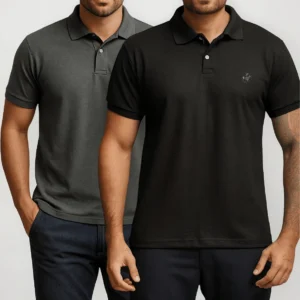 Kit 2 Camisas Polo Piquet Masculina Casual Premium Bordado Confortável