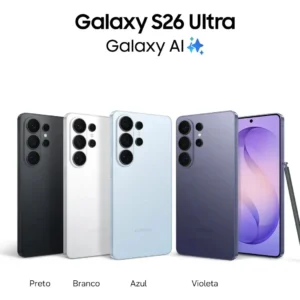 Samsung Galaxy S26 Ultra 512GB 12GB RAM – Câmera Quádrupla Profissional