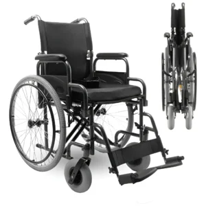 cadeira de rodas dobrável modelo d400 até 120 kg dellamed