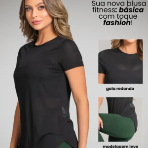Camisa Dry Fit Feminina Academia Corrida Respirável Malha Furadinha P ao GG