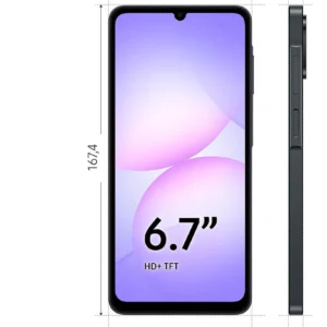 celular samsung galaxy a07 128gb, 4gb, câmera 50mp, tela 6.7 , proteção ip54, processador 6nm preto