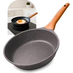 Frigideira Cerâmica Antiaderente 24cm Indução, Gás e Elétrico – Linha Premium Dinda Home