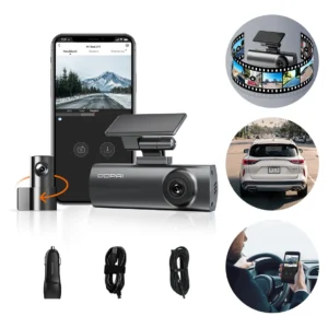 Câmera Veicular DDPAI N1 Dual 1296p+1080p WiFi