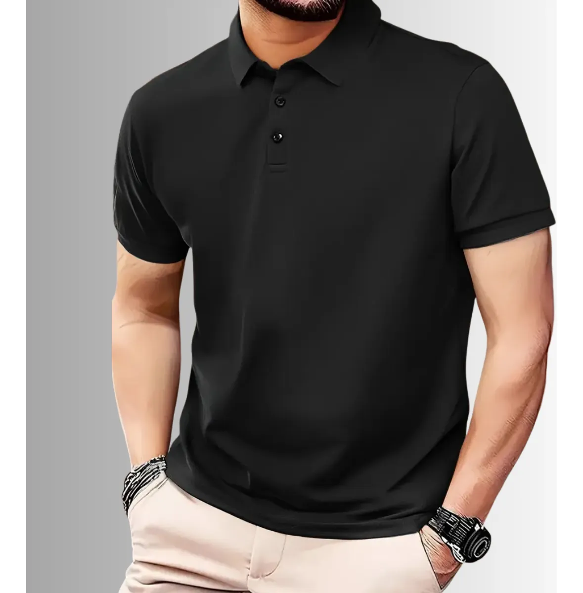 Camisa Polo Masculina Algodão Piquet Premium