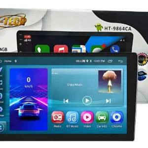 Central Multimídia H-Tech 9" 4GB 64GB CarPlay