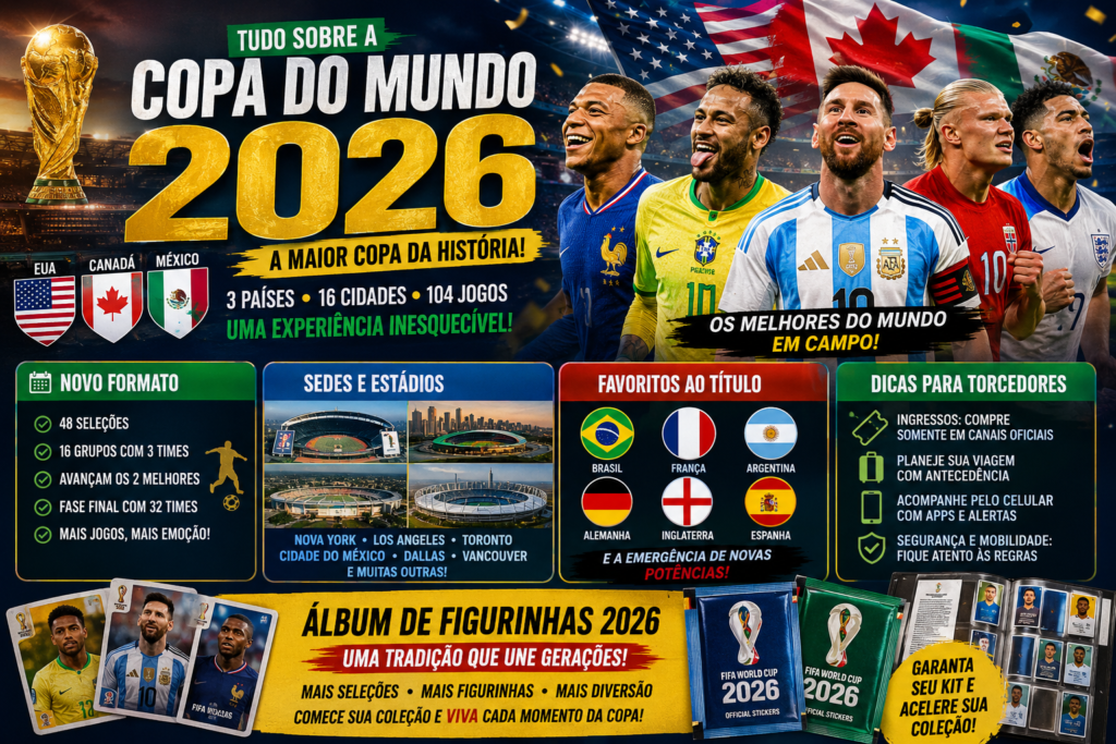 Guia definitivo da Copa do Mundo 2026