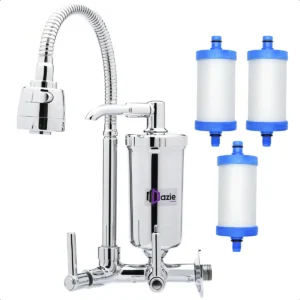Torneira Cozinha com Filtro Flexível Parede ABS