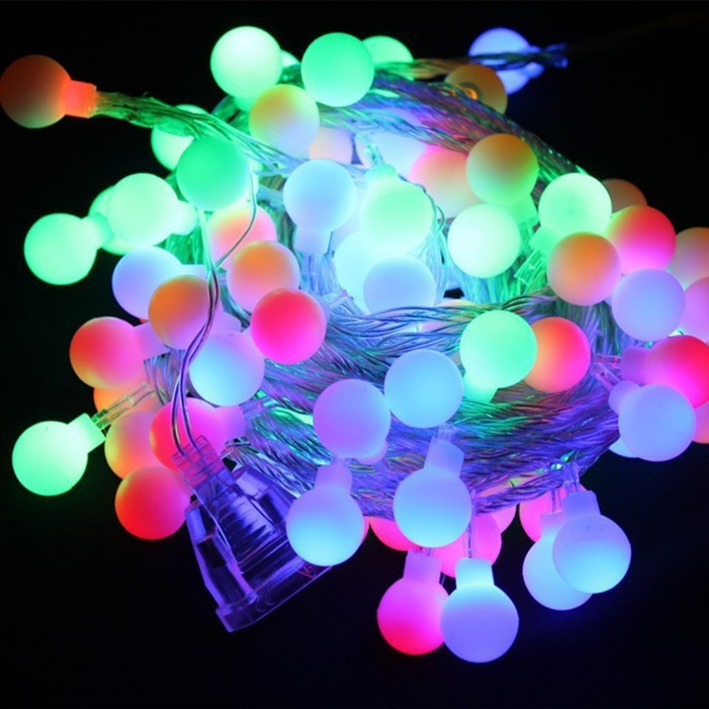 Pisca Pisca Natal Bolinhas LED Colorido 3,5 Metros 28 Lâmpadas 110V