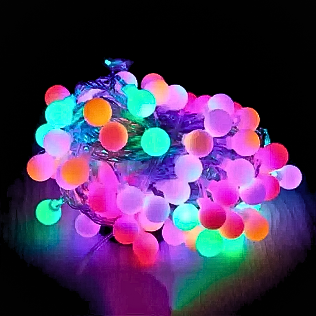 Pisca Pisca Natal Bolinhas LED Colorido 3,5 Metros 28 Lâmpadas 110V
