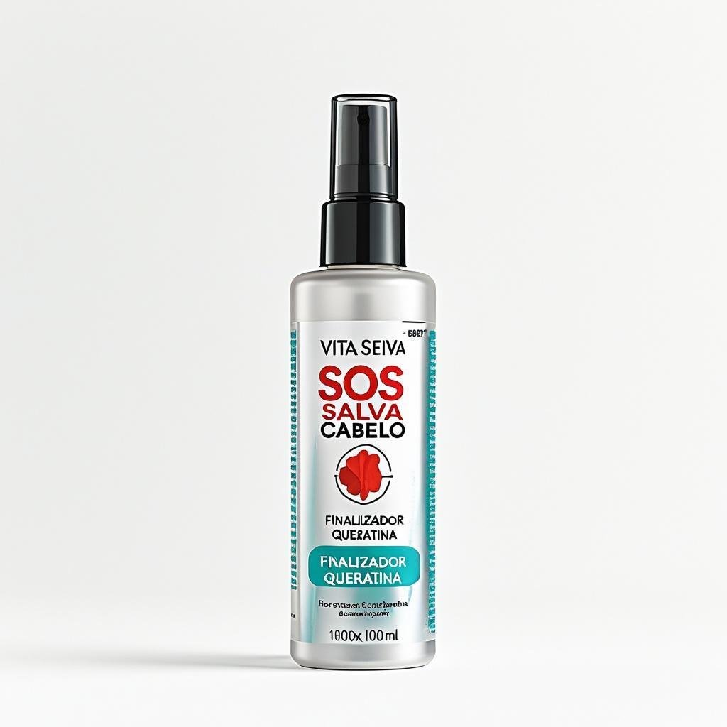 Finalizador Capilar Vita Seiva SOS Salva Cabelo Queratina 120ml Termoproteção Reparação e Brilho