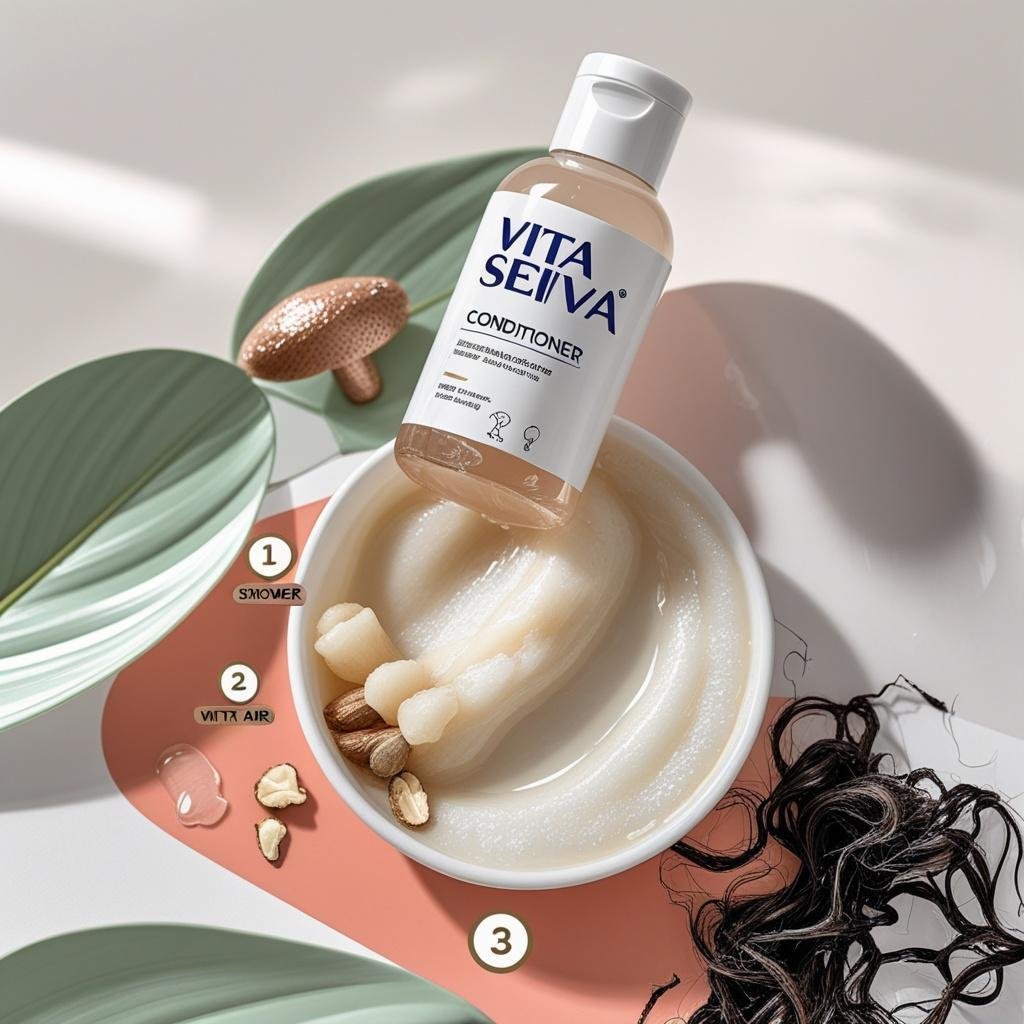 Condicionador Vita Seiva Mandioca Raiz Forte Vitaminas A C 300ml Reestruturação e Fortalecimento