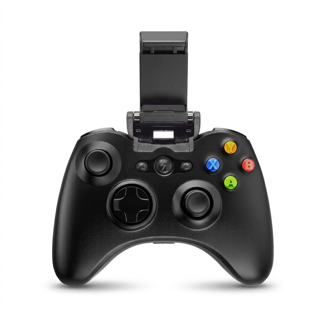 Controle Gamer Bluetooth Kapbom KAP-G7 para Celular com Suporte Retrátil Android PC Smart TV