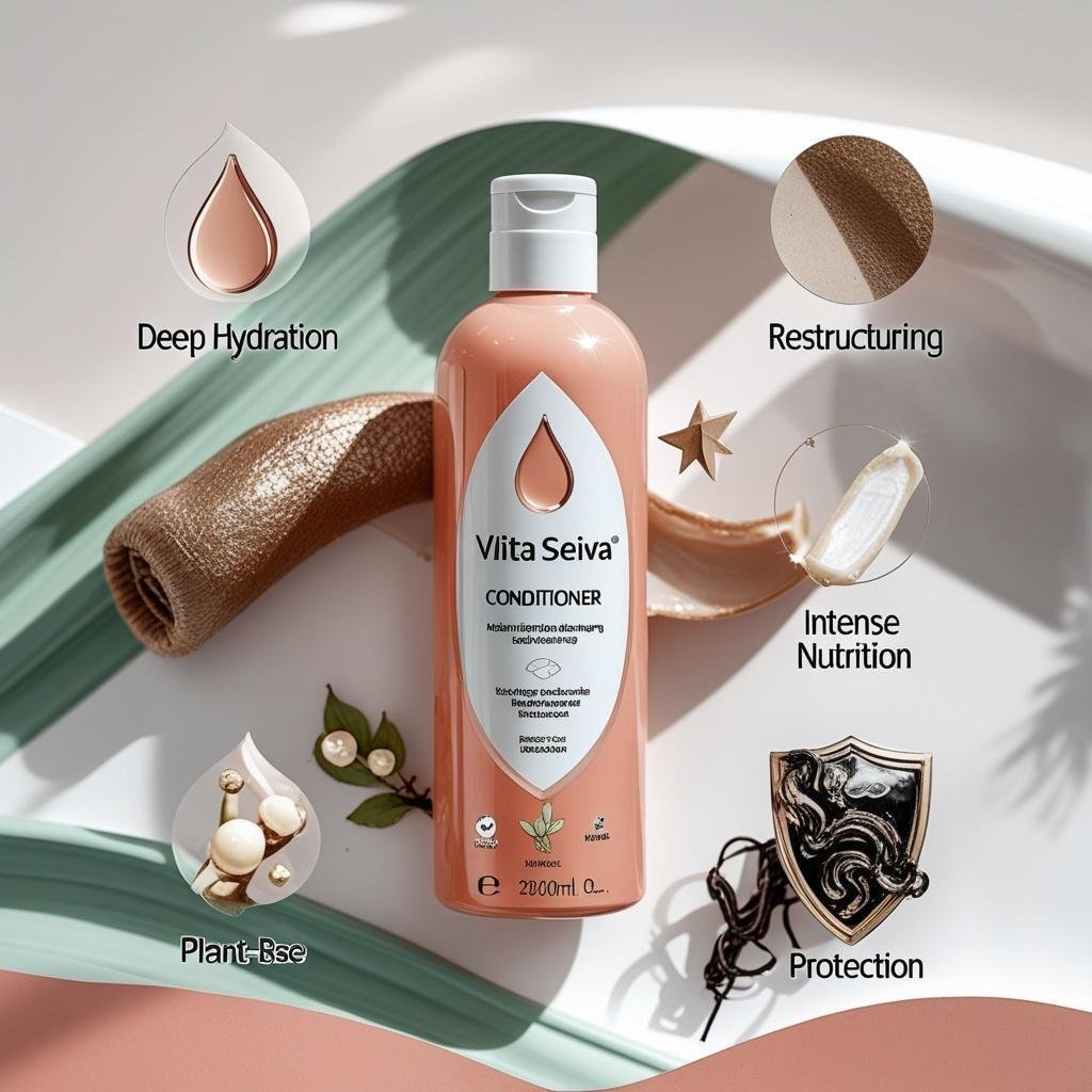 Condicionador Vita Seiva Mandioca Raiz Forte Vitaminas A C 300ml Reestruturação e Fortalecimento