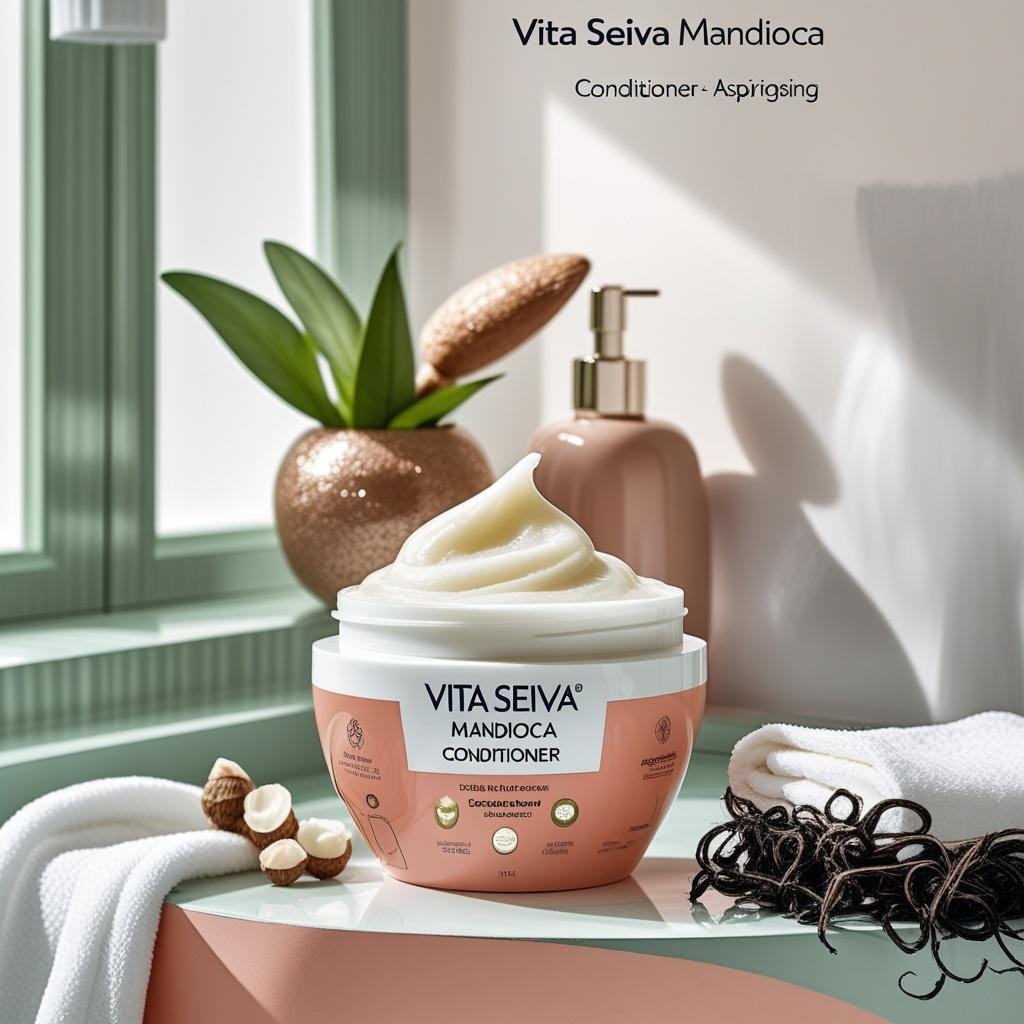 Condicionador Vita Seiva Mandioca Raiz Forte Vitaminas A C 300ml Reestruturação e Fortalecimento
