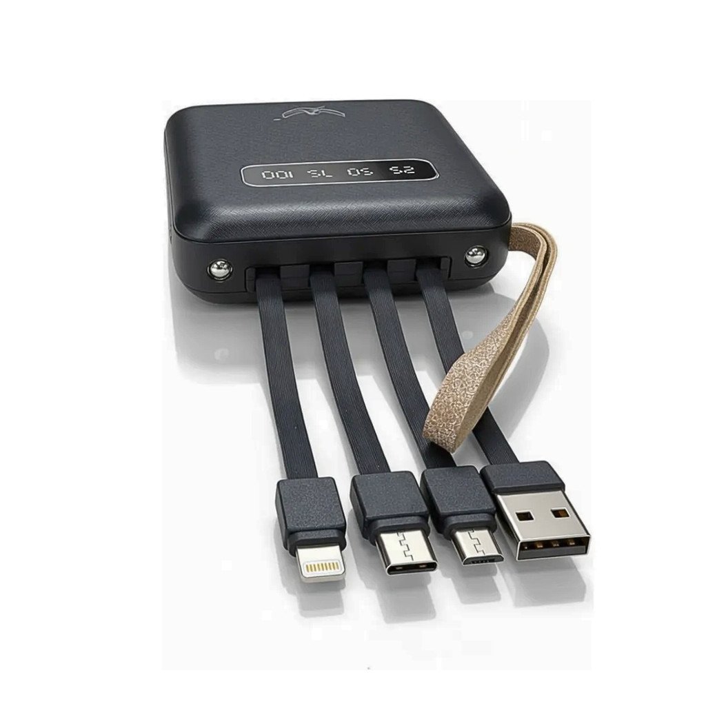 Carregador Portátil Power Bank 10000mAh Altomex AL-700 Tela Digital 2 USB Carregamento Rápido Universal