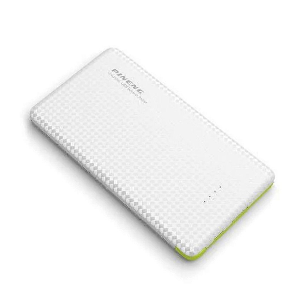 Carregador Portátil Power Bank 5000mAh Pineng PN-952 3 Saídas V8 Tipo-C Lightning Compacto Leve USB