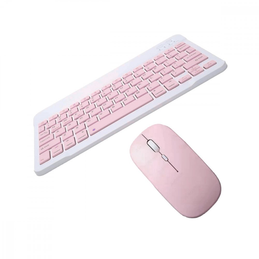 Teclado e Mouse Bluetooth Sem Fio GoldenUltra JP-MKL Ultra Fino Recarregável Kit Portátil