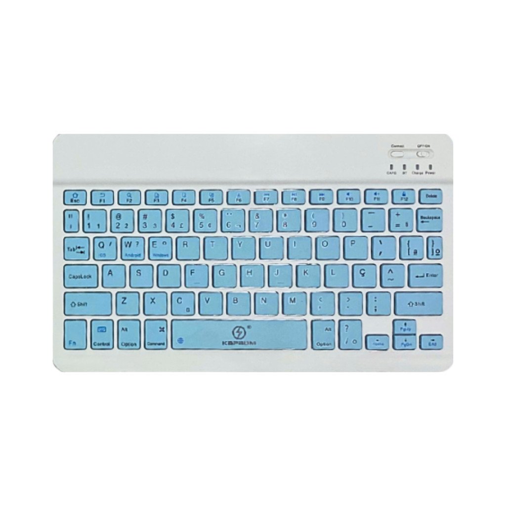 Teclado Bluetooth Slim Kapbom KA-690 | Sem Fio para Tablet Celular Notebook e PC