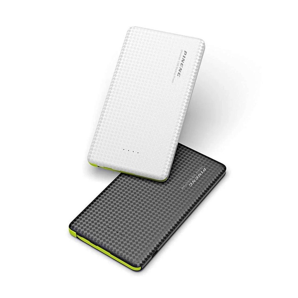 Carregador Portátil Power Bank 5000mAh Pineng PN-952 3 Saídas V8 Tipo-C Lightning Compacto Leve USB