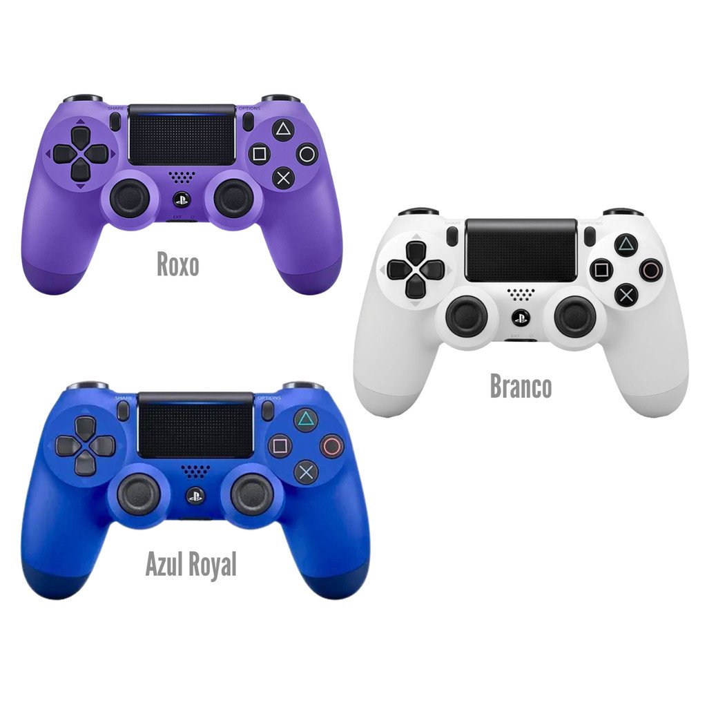 Controle Gamer Bluetooth Doubleshock P4 T&Z D4-B Vibração Touchpad Compatível 4ª Geração
