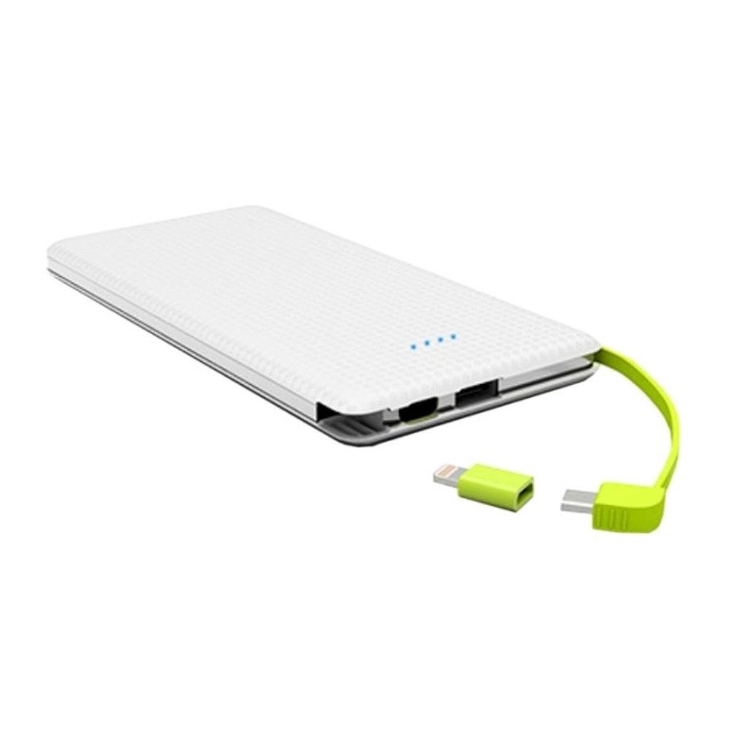 Carregador Portátil Power Bank 5000mAh Pineng PN-952 3 Saídas V8 Tipo-C Lightning Compacto Leve USB