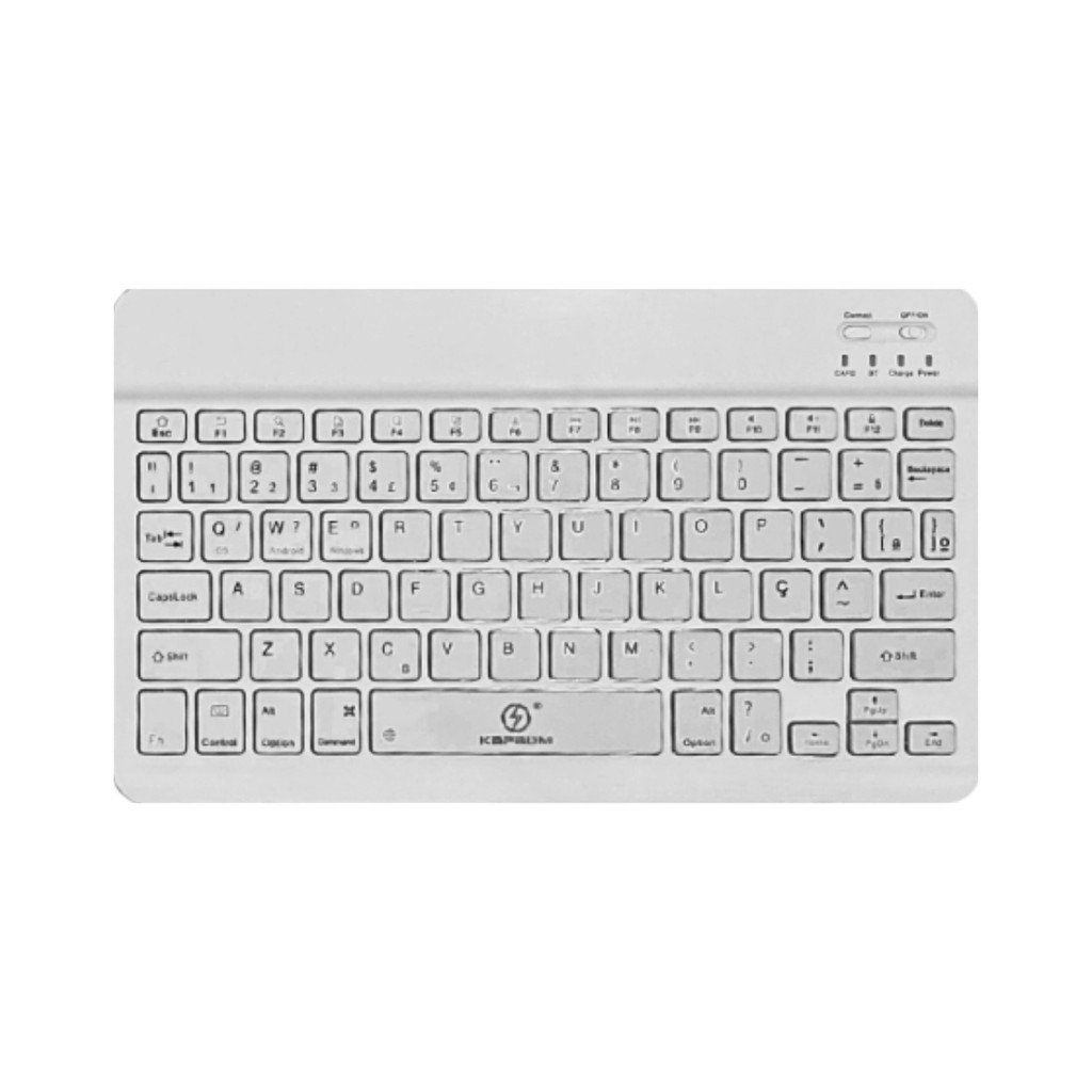 Teclado Bluetooth Slim Kapbom KA-690 | Sem Fio para Tablet Celular Notebook e PC