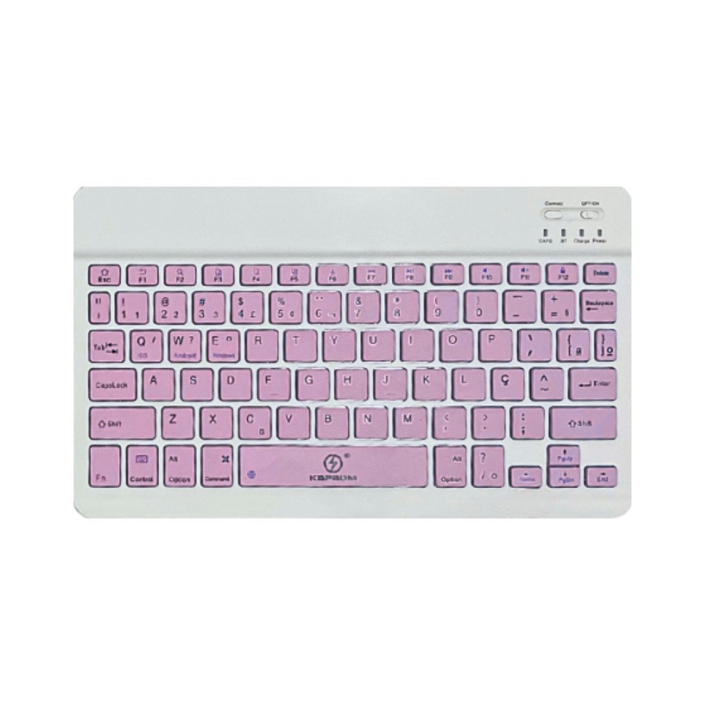 Teclado Bluetooth Slim Kapbom KA-690 | Sem Fio para Tablet Celular Notebook e PC