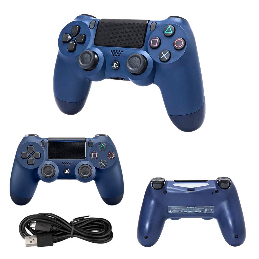 Controle Gamer Bluetooth Doubleshock P4 T&Z D4-B Vibração Touchpad Compatível 4ª Geração