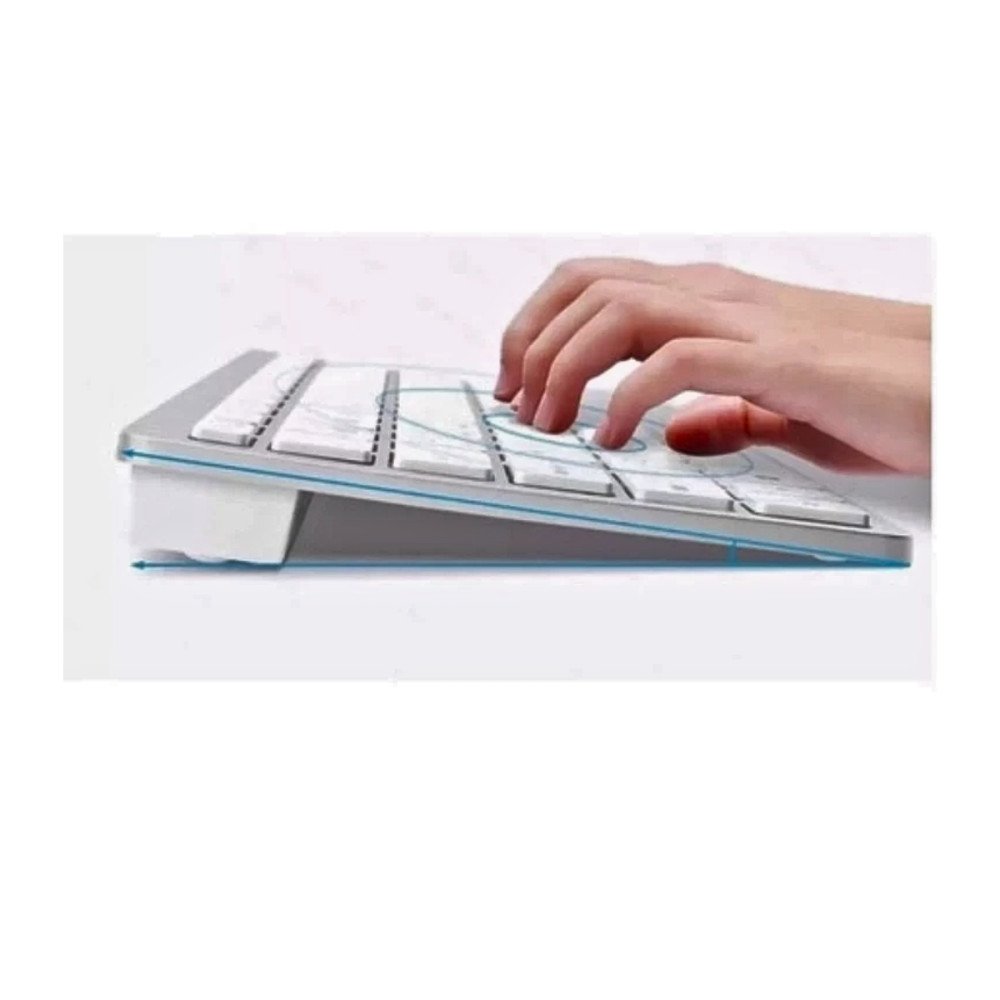 Teclado Bluetooth Sem Fio Ultra Fino Eletromex EL-2101 para Tablet Celular Notebook e PC