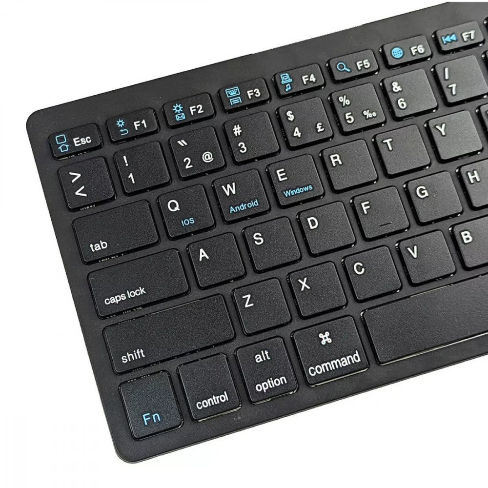 Teclado Bluetooth Slim Kapbom KA-690 | Sem Fio para Tablet Celular Notebook e PC