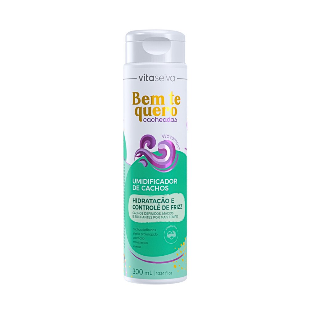 Umidificador de Cachos Vita Seiva Bem Te Quero Cacheadas 300ml Hidratação Controle de Frizz e Definição