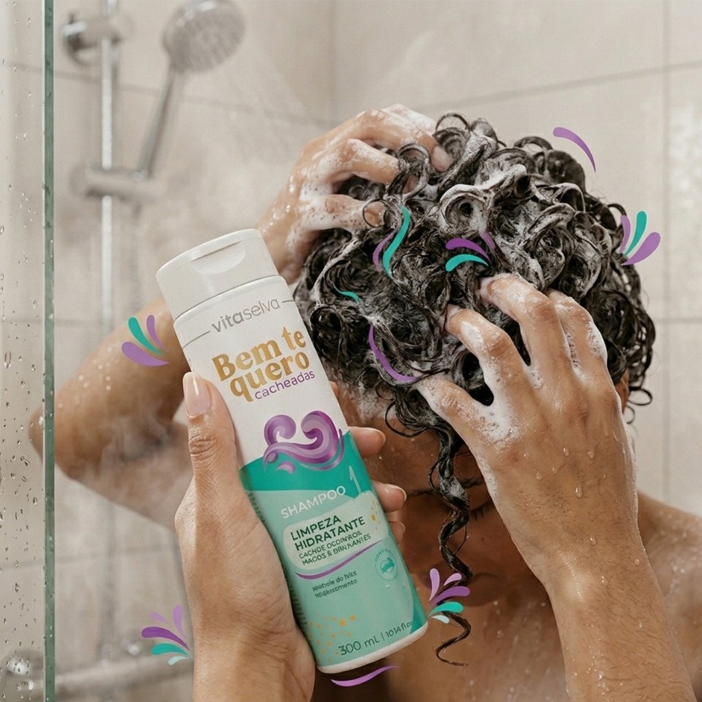 Shampoo Vita Seiva Bem Te Quero Cacheadas 300ml Limpeza Hidratante Cod.87883