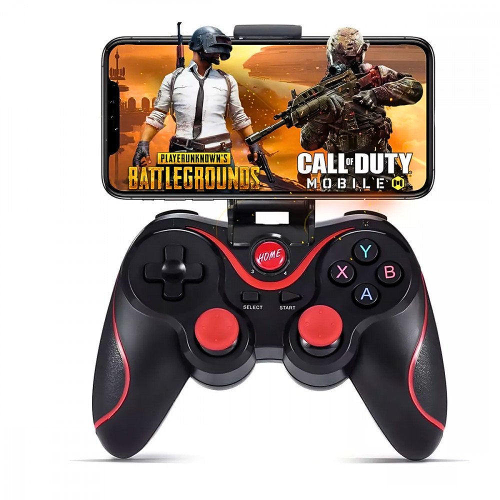 Controle Gamer Bluetooth Ovleng SN-X3 Sem Fio com Suporte para Celular 2.4G Recarregável Android PC
