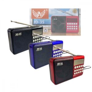 Rádio Portátil Retro Bluetooth 3W Bivolt Recarregável Entrada Pendrive e Cartão SD Altomex JD-35