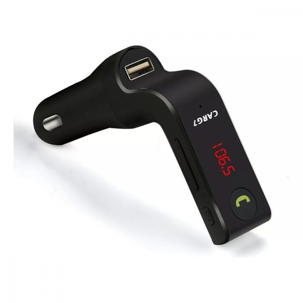 Carregador Veicular Bluetooth Altomex CARG7 MP3 Transmissor FM Tela Digital USB Pen Drive P2
