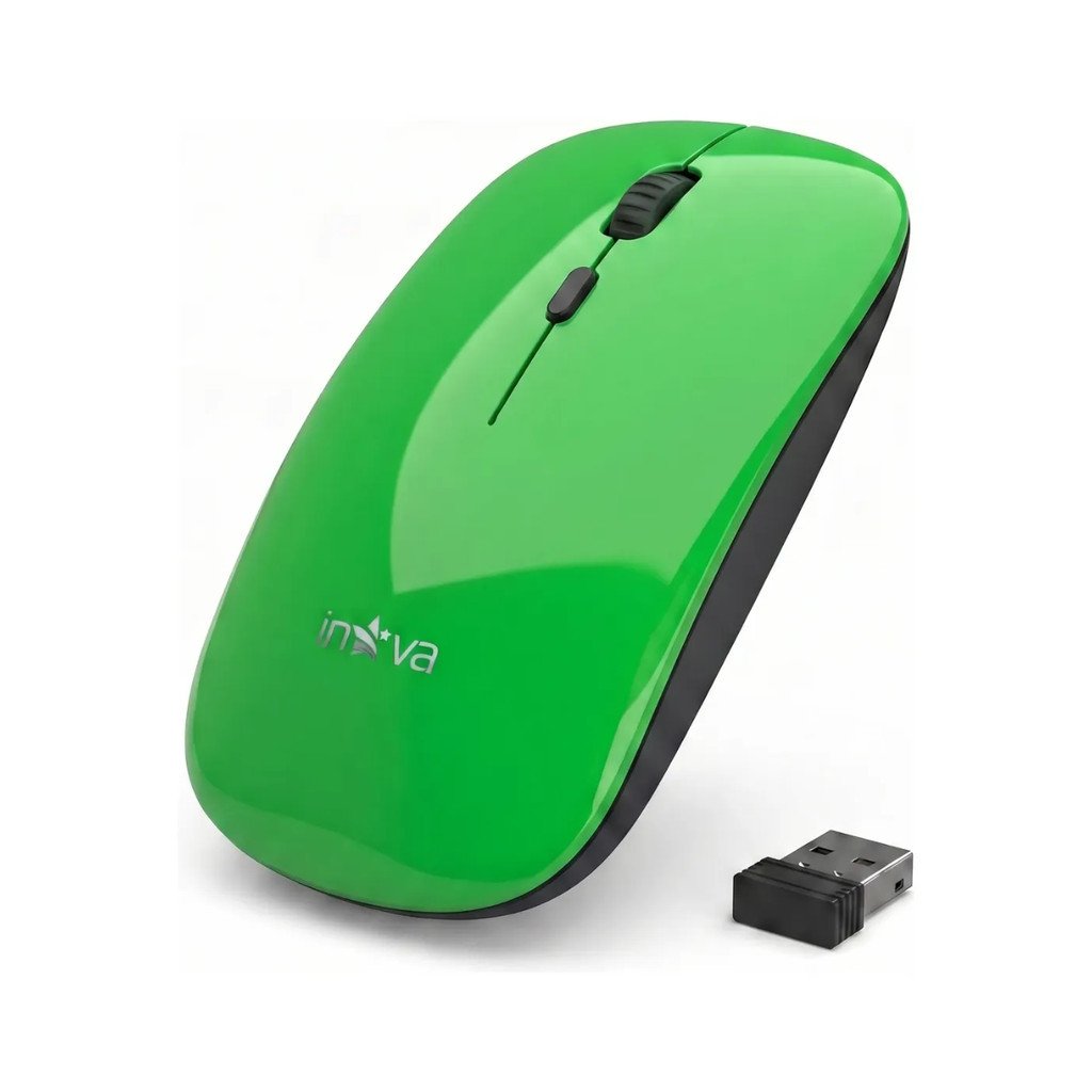 Mouse Sem Fio Inova M20090 2.4GHz Receptor USB Nano Compacto Silencioso Notebook PC