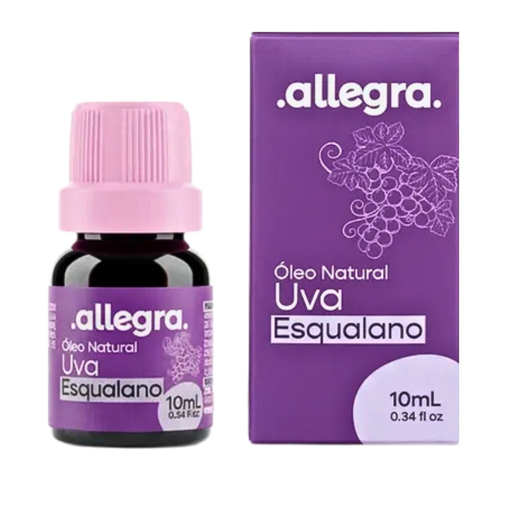Óleo Facial Allegra Uva e Esqualano 10ml Tratamento Natural Cod.89898