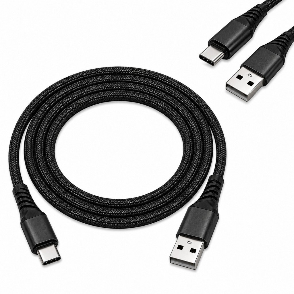 Cabo de Dados USB-A para Tipo-C 3.4A 1 Metro Trançado INOVA HBT-8807