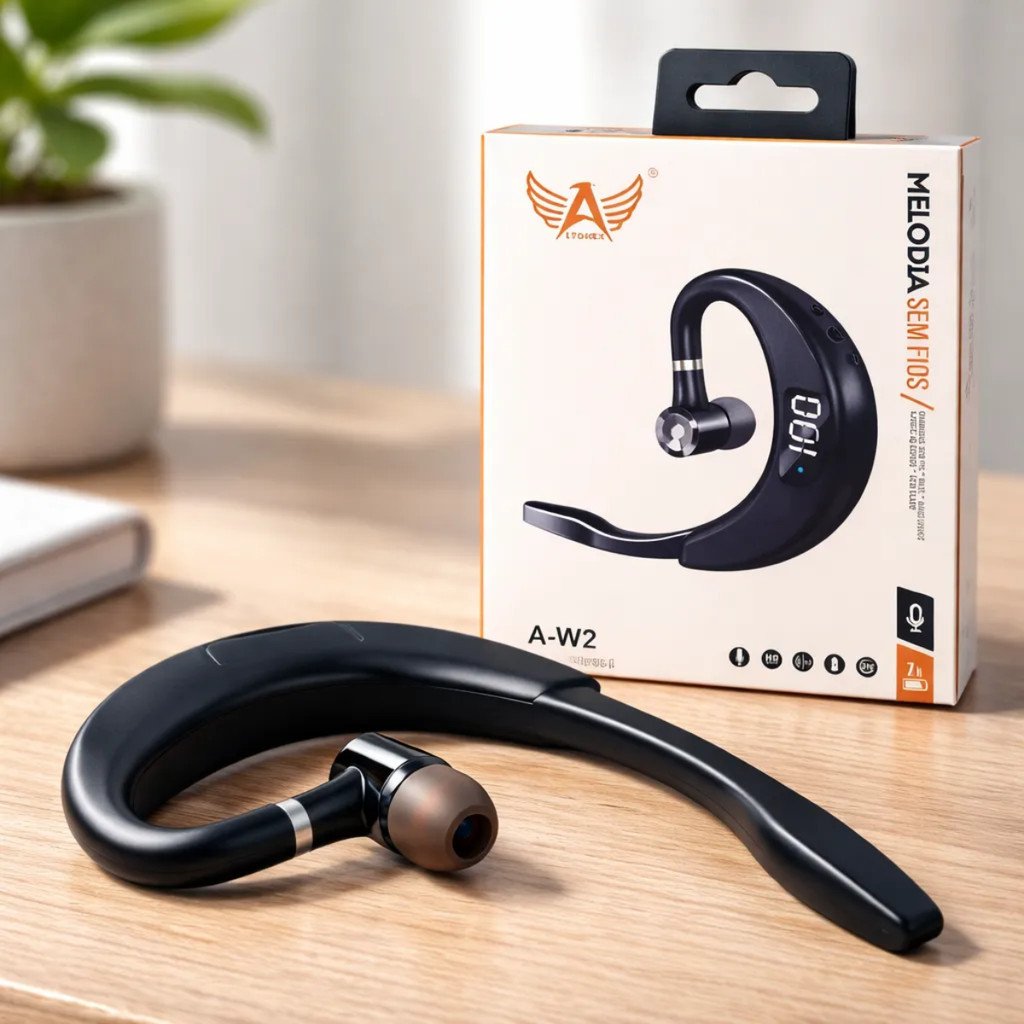 Fone de Ouvido Bluetooth Bidirecional com Microfone Altomex A-W2
