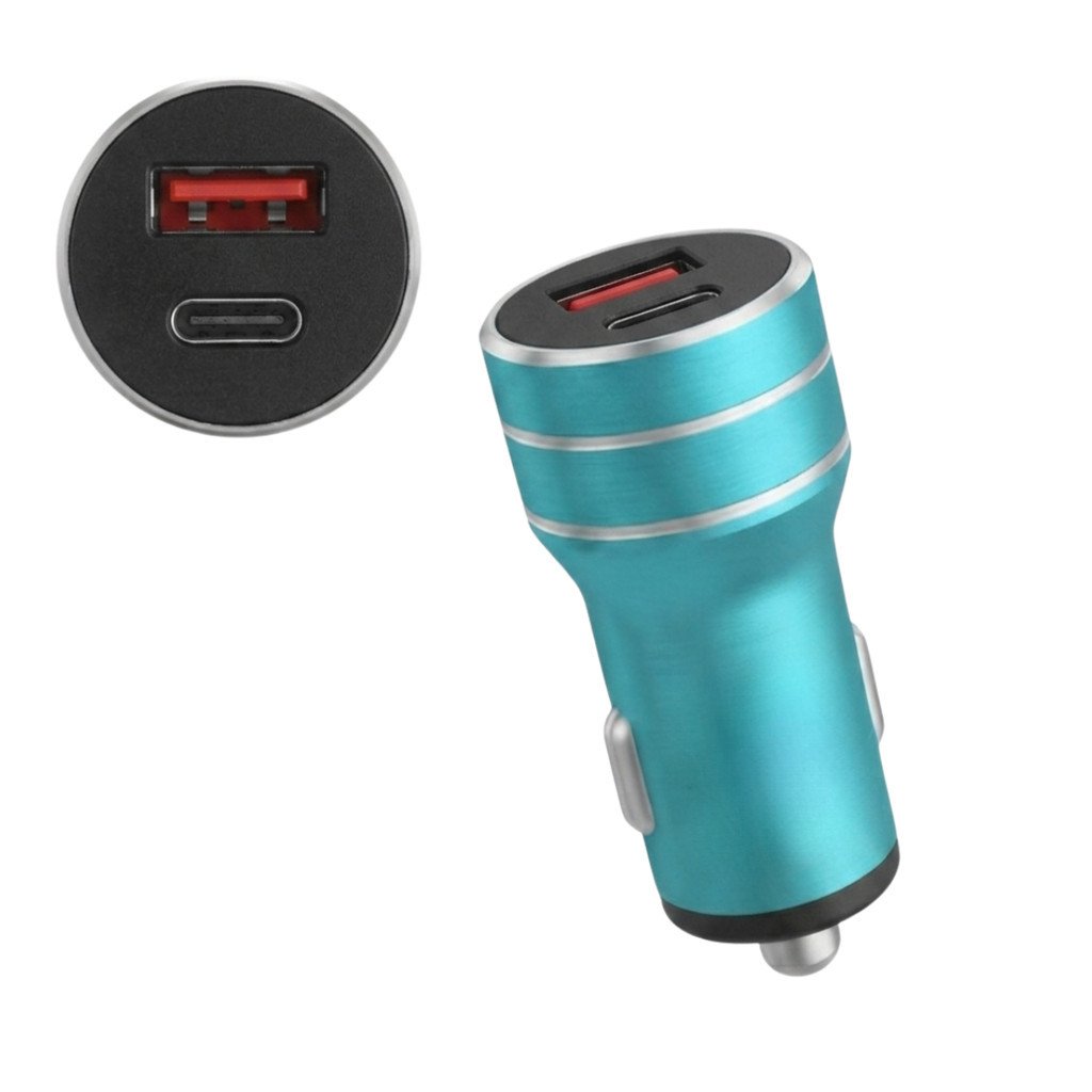 Carregador Veicular Turbo Lelong LE-531 3.4A USB + Tipo-C 17W Carregamento Rápido para Carro e Caminhão