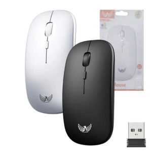 Mouse Sem Fio Altomex AG-690 2.4GHz 1600 DPI USB Ergonômico 4 Botões Notebook PC