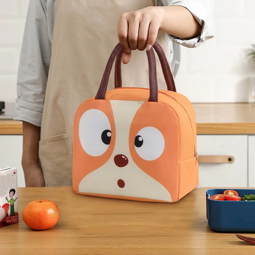 Lancheira Escolar Infantil Bolsa Térmica com Alça Estampa Animais Kapbom KA-1413