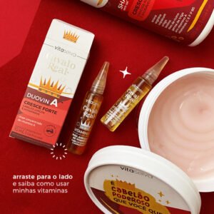Kit 2 Ampolas Tônico Duovita Vita Seiva Cavalo Real 20ml Cod.87110