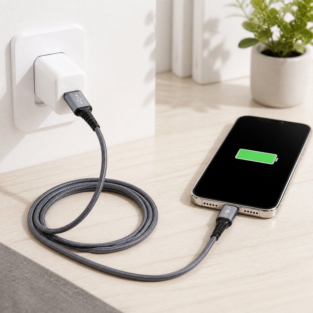 Cabo USB-A para USB-C 1 Metro 3,4A Trançado Reforçado INOVA MD-12465