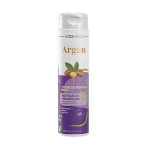 Creme de Pentear Vita Seiva Óleo de Argan Ômega 9 Vitamina E 300ml Hidratação Proteção Térmica