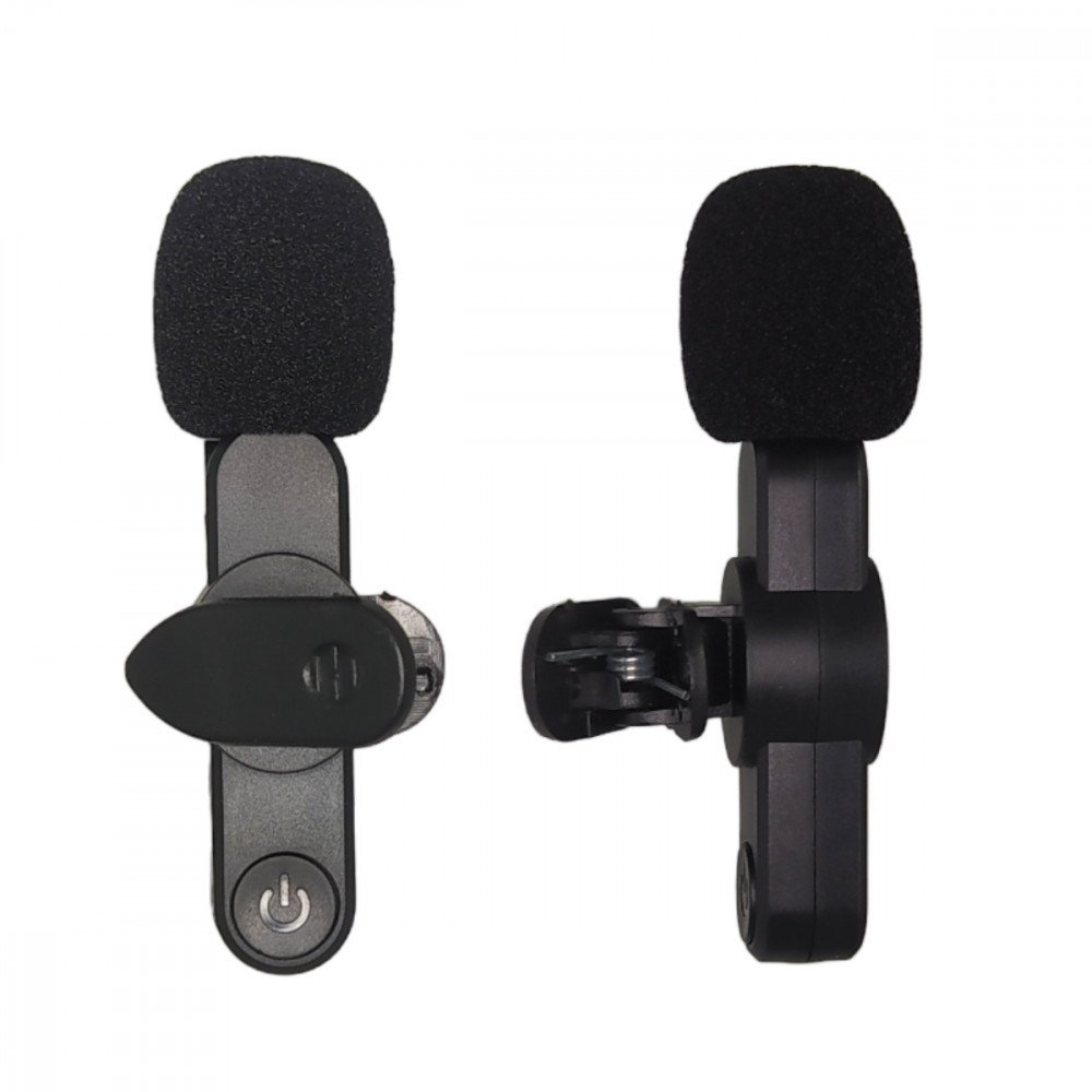 Microfone Condensador Duplo de Lapela Wireless TIPO C sem Fio 2.4GHZ Altomex K9-TC-2IN1