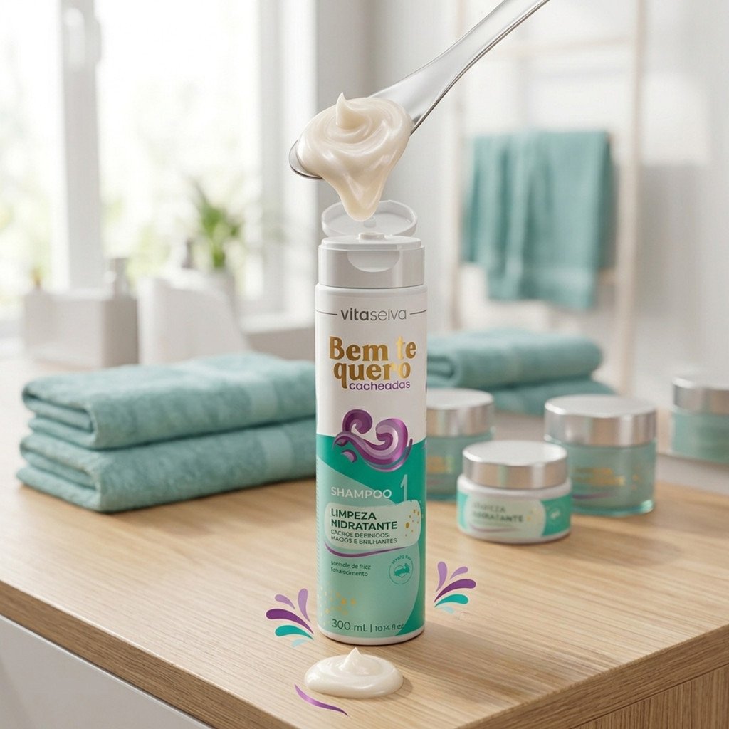 Shampoo Vita Seiva Bem Te Quero Cacheadas 300ml Limpeza Hidratante Cod.87883