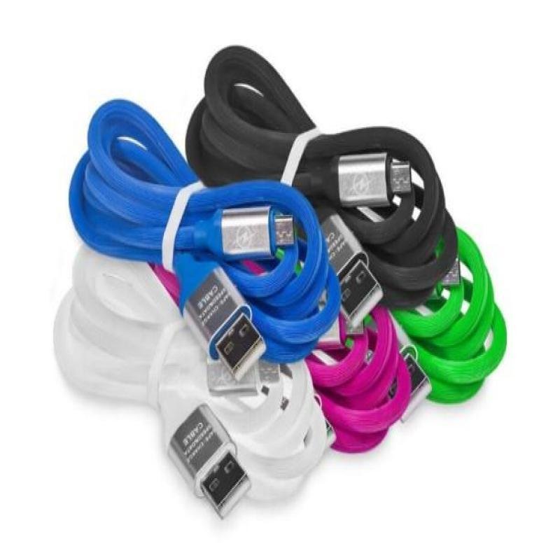 Cabo de Dados USB V8 Emborrachado Colorido 1.2 Metros Kapbom KAP-311-V8